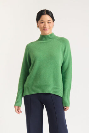 Alessandra Fifi Polo Sweater Avocado