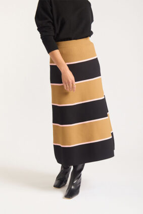 Alessandra Fleur Skirt Black