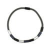 Christina Brampti 9 Alumin Tube Cord Necklace BlackWhite