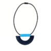 Christina Brampti Half Moon Perspex Necklace Cobolt