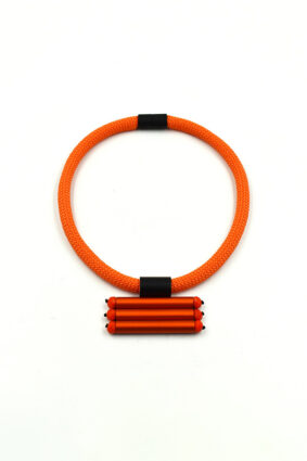 Christina Brampti Triple Allum Ladder Necklace Orange