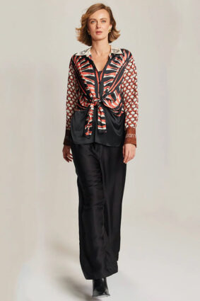 ME369 Reyna Tie Waist Shirt Rodeo