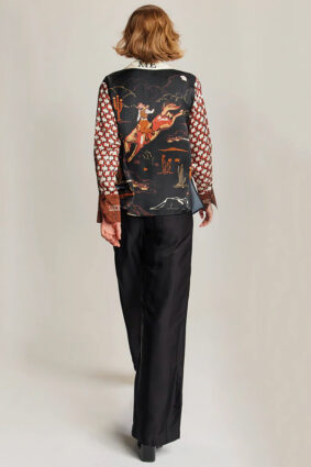 ME369 Reyna Tie Waist Shirt Rodeo