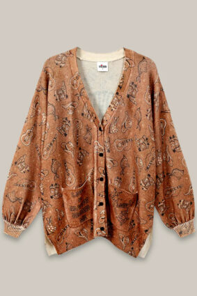 Me369 Liv long Printed Cardigan Rodeo