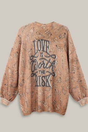 Me369 Liv long Printed Cardigan Rodeo