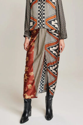 Me369 Luna Tie Front Skirt Rodeo