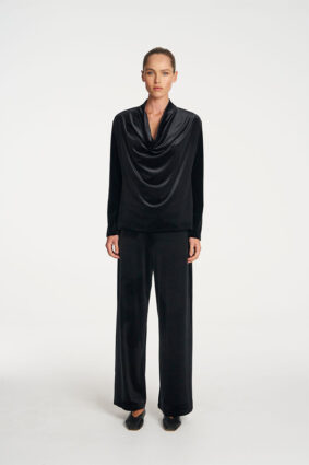 Mela Purdie Drape Top Black