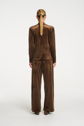 Mela Purdie Drape Top Nutmeg