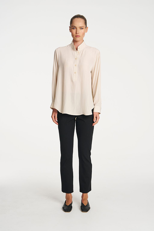 Mela Purdie Swish Tab Shirt Vanilla