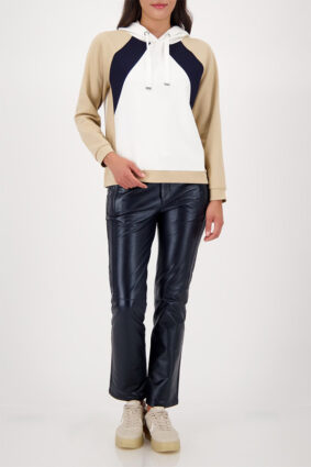 Moanri Color Block Top Off White