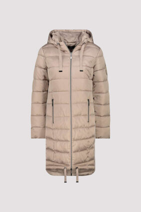 Monari Coat Quilted + Stripes Truffle