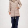 Monari Coat Quilted + Stripes Truffle