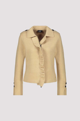 Monari Jacket Cardigan Ruffles Cinnamon