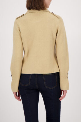 Monari Jacket Cardigan Ruffles Cinnamon