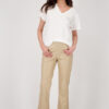 Monari Pants Imittn Leather Slip On Cinnamon