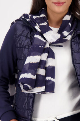 Monari Scarf Zebra Allover Night Sky PTN