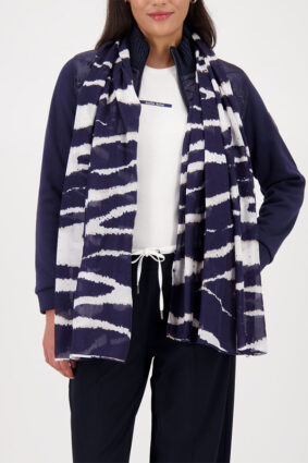 Monari Scarf Zebra Allover Night Sky PTN