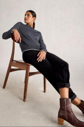 White Stuff Katie Sparkle Jumper Dark Navy