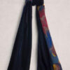 White Stuff Velvet Printed Scarf Blue PR