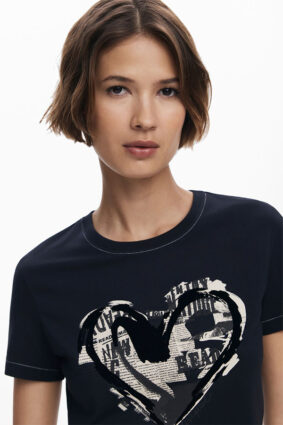 Desigual Fitted T-Shirt Negro