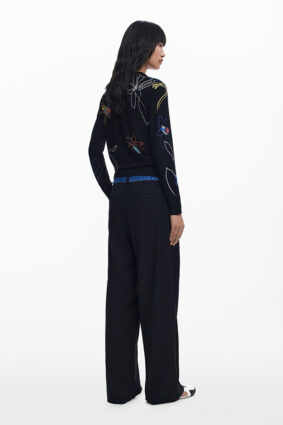 Desigual Pullover Sweater Negro
