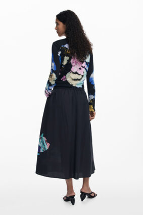 Desigual Skirt Negro Print