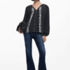 Desigual Soft Blouse Negro