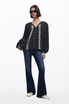 Desigual Soft Blouse Negro