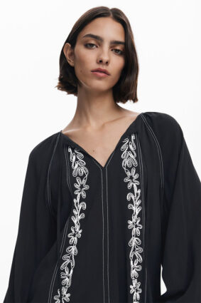 Desigual Soft Blouse Negro