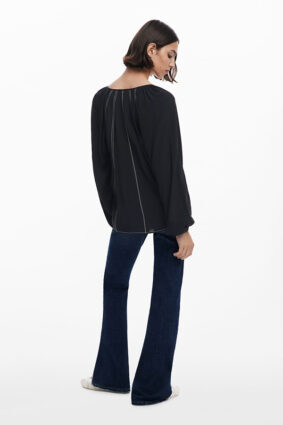 Desigual Soft Blouse Negro
