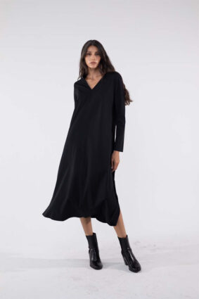 Elemente Clemente Dress Pirosi Longsleeve Black Onyx1