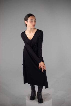 Elemente Clemente Dress Pirosi Longsleeve Black Onyx1