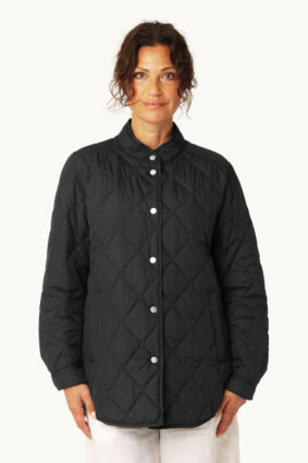 Ilse Jacobsen Quilted Shirt Jacket Dark Indigo