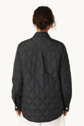Ilse Jacobsen Quilted Shirt Jacket Dark Indigo