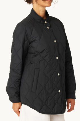 Ilse Jacobsen Quilted Shirt Jacket Dark Indigo