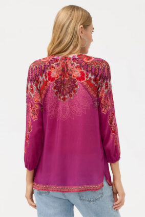 Johnny Was Franceen Shirt - Lantana Scarf