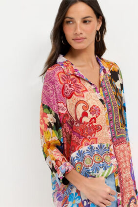Johnny Was The Audrey Shirt - Magnolia Patchwork