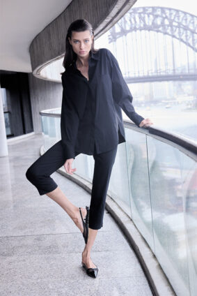 Mela Purdie Saville Shirt French Navy