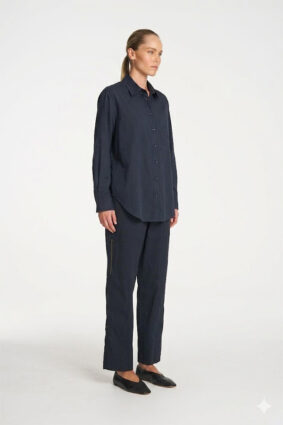 Mela Purdie Saville Shirt French Navy