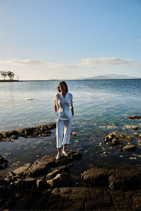 Mela Purdie Scallop Tank White