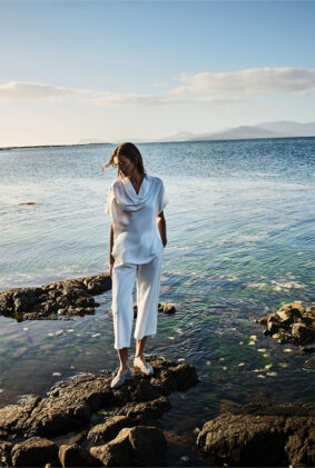 Mela Purdie Scallop Tank White