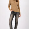 Monari Basic Rib Sweater Cognac
