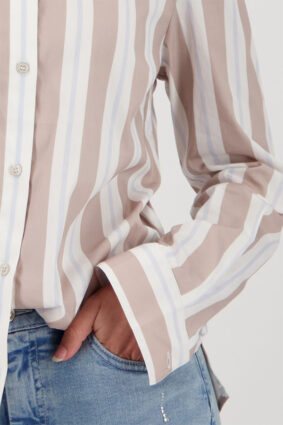 Monari Blouse Cotton Stripes Ltemcht Ptn