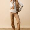 Monari Velour Pants 83cm Cognac