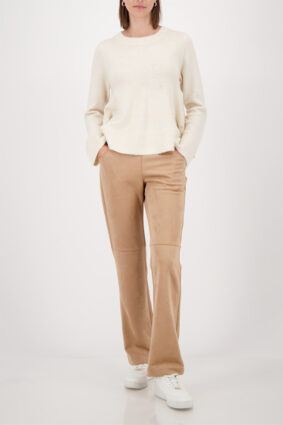 Monari Velour Pants 83cm Cognac