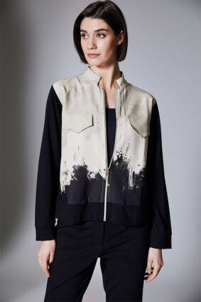 Peruzzi Print Jacket Stone