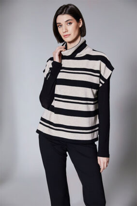 Peruzzi Sleeveless Top Fleece Black