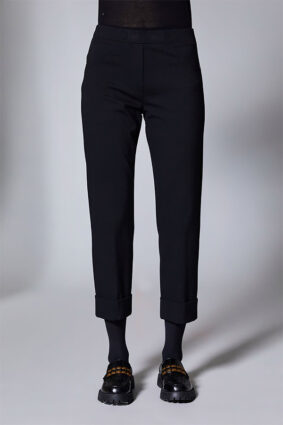 Peruzzi Turn Up Trouser Black