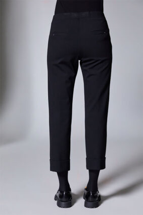 Peruzzi Turn Up Trouser Black