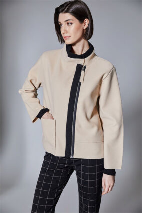Puruzzi Side Zip Jacket Sand